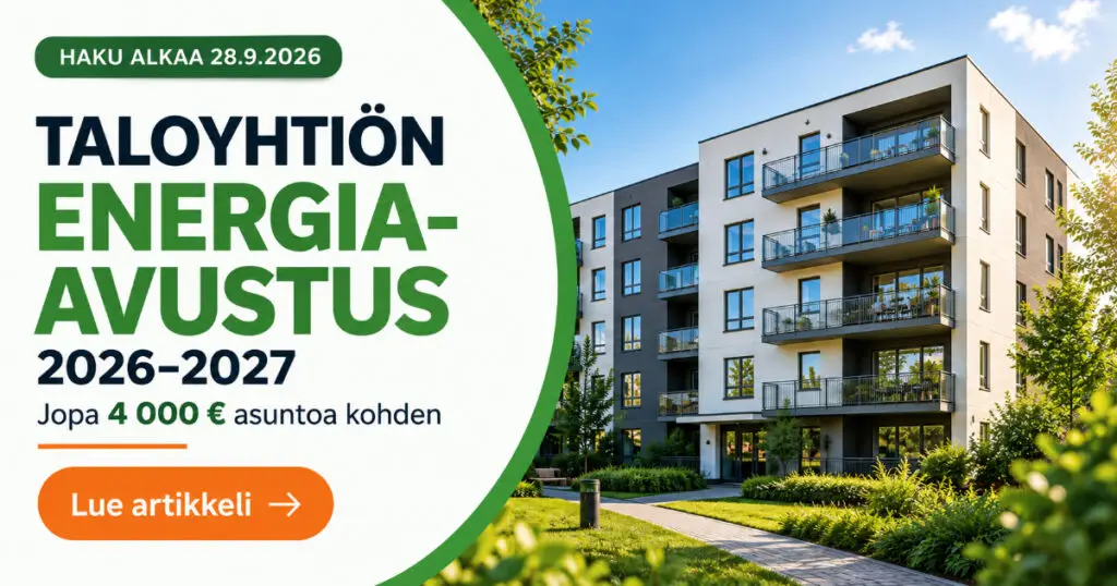 taloyhtiön energia avustus